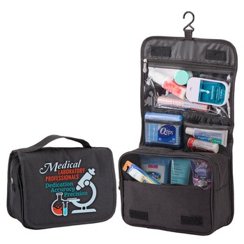 Medical Laboratory Professionals Travel Carry-All Hanging Toiletry Bag from Positive Promotions
