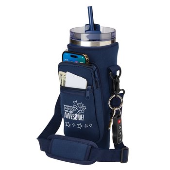 We Don't Do Average; We Do Awesome! All-Day Hydration Carry-All 30-/40-oz. Tumbler Bag With Adjustable Strap from Positive Promotions