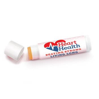 Heart Health: Beating Strong, Living Long Lip Balm - Pack of 12 from Positive Promotions