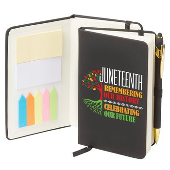 Juneteenth Stanton Jotter With Sticky Notes & Stylus Pen from Positive Promotions