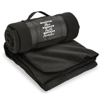 Strong Men, Strong Faith, Strong Families Roll-Up Eco Blanket from Positive Promotions