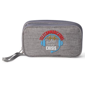 Telecommunicators: The Calm in the Crisis Tech & Travel Organizer Multi-Purpose Bag from Positive Promotions