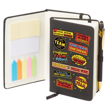 Dream Team Word Cloud Stanton Jotter With Sticky Notes & Stylus Pen from Positive Promotions