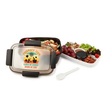 Pharmacy Team: Guided By Science, Driven By Care Locking Stacker Food Container 68 oz. from Positive Promotions