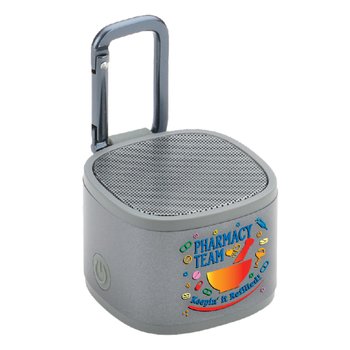 Pharmacy Team: Keepin' It Refilled! SoundJam 2-in-1 Magnetic Bluetooth® Speaker & MagSafe Phone Stand from Positive Promotions