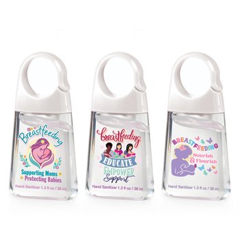 Breastfeeding Carabiner Sani Assortment -12 Pack from Positive Promotions