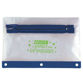 Believe In Yourself And Do Your Best Pencil Pouch - Pack of 10 from Positive Promotions