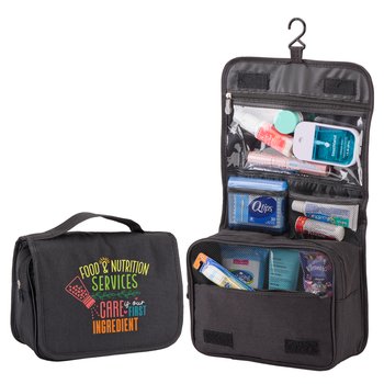 Food Services Travel Carry-All Hanging Toiletry Bag from Positive Promotions