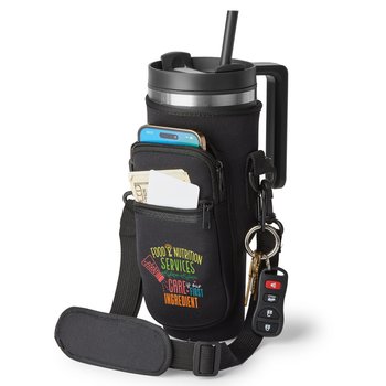 Food Services All-Day Hydration Carry-All 30-/40-Oz. Tumbler Bag W/Adjustable Strap from Positive Promotions