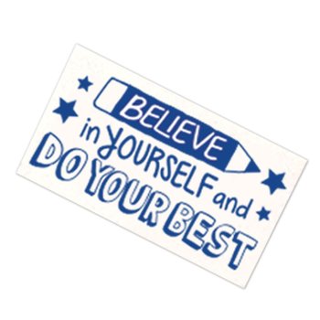 Believe In Yourself And Do Your Best Pencil Erasers - Pack of 25 from Positive Promotions