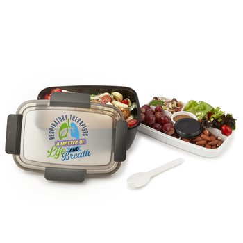Respiratory Therapists: A Matter Of Life And Breath Locking Stacker Food Container 68 oz. from Positive Promotions