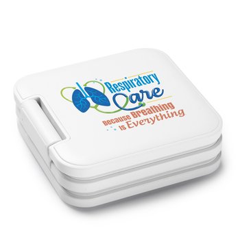Respiratory Care: Because Breathing Is Everything 3-in-1 Fast-Charging MagSafe Foldable Wireless Charging Station from Positive Promotions