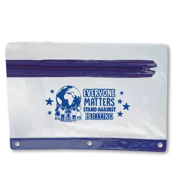 Everyone Matters: Stand Against Bullying Pencil Pouch - Pack of 10 from Positive Promotions