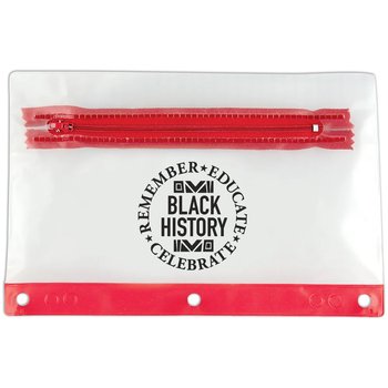 Black History: Remember, Educate, Celebrate Pencil Pouch - Pack of 10 from Positive Promotions