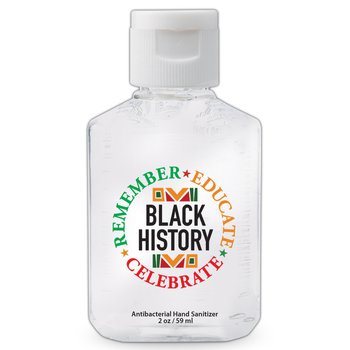 Black History: Remember, Educate, Celebrate Hand Sanitizer Gel 2 oz. from Positive Promotions