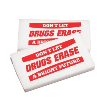Don't Let Drugs Erase A Bright Future Eraser - Pack of 25 from Positive Promotions