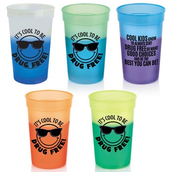 It's Cool To Be Drug Free! Assorted Mood Cups 16-Oz. - Pack of 10 from Positive Promotions