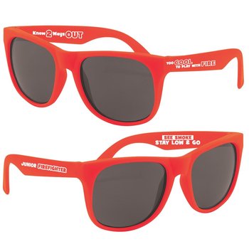 Too Cool To Play With Fire Sunglasses With Fire Tips - Pack of 10 from Positive Promotions