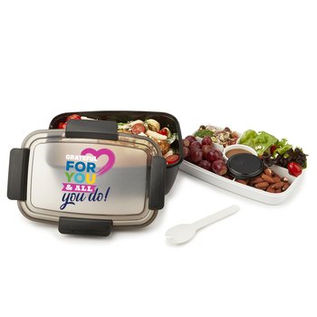 Grateful for You & All You Do! Locking Stacker Food Container 68 oz. from Positive Promotions