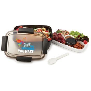 Never Forget the Difference You Make Locking Stacker Food Container 68 oz. from Positive Promotions