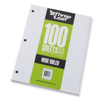 Wide-Ruled Loose-Leaf Paper from Positive Promotions
