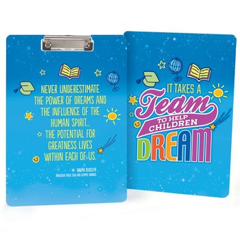 It Takes A Team To Help Children Dream Clipboard from Positive Promotions