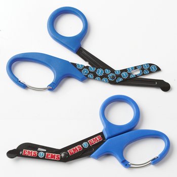 EMS Medical Bandage/Utility Scissors with Carabiner from Positive Promotions