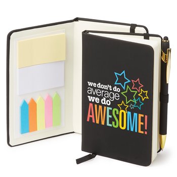 We Don't Do Average; We Do Awesome Stanton Jotter with Sticky Notes & Stylus Pen from Positive Promotions