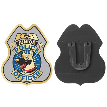 K-9 Junior Police Officer Plastic Clip-On Badge from Positive Promotions