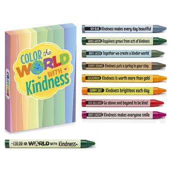 Color the World With Kindness Non-Toxic Crayons from Positive Promotions