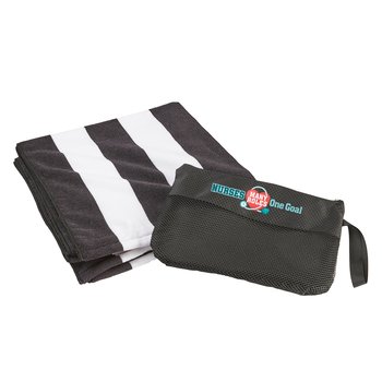 Nurses: Many Roles, One Goal Beach Towel in Mesh Carry Bag from Positive Promotions