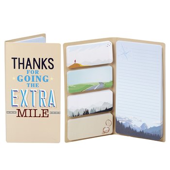 Thanks for Going the Extra Mile Sticky Note Gift Set from Positive Promotions