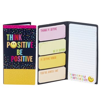 Think Positive, Be Positive Sticky Note Gift Set from Positive Promotions