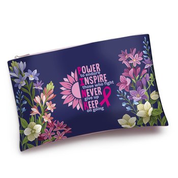 PINK Sunflower Floral Carry-All Pouch from Positive Promotions