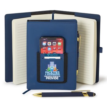 Facilities & Engineering: Taking Pride in the Service We Provide Eastland Refillable Journal With Phone Pocket & Stylus Pen from Positive Promotions
