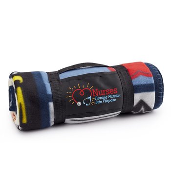 Nurses: Turning Passion Into Purpose Roll-Up Eco Blanket of Inspiration from Positive Promotions