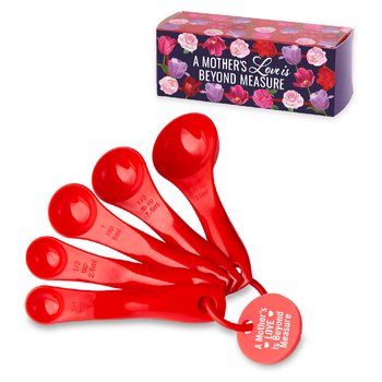 A Mother's Love Is Beyond Measure 5-Piece Measuring Spoon Set from Positive Promotions