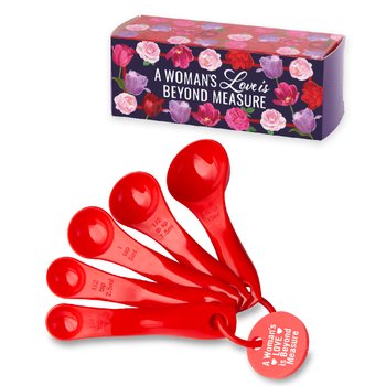 A Woman's Love Is Beyond Measure 5-Piece Measuring Spoon Set from Positive Promotions