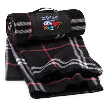 The Best Care Begins With the Best Team Roll-Up Eco Blanket from Positive Promotions