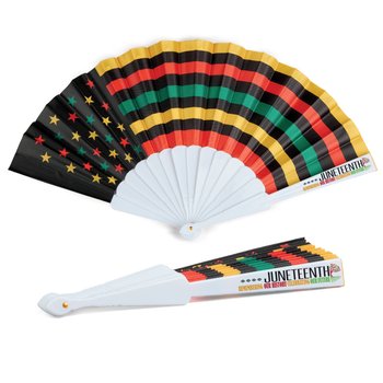 Juneteenth Folding Hand Fan from Positive Promotions