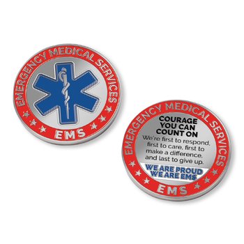 EMS Challenge Coin from Positive Promotions