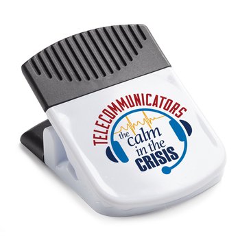 Telecommunicators: The Calm in the Crisis Magnetic Memo Clip from Positive Promotions