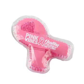 Pink Vibes, Healthy Lives Pink Ribbon Hot/Cold Pack from Positive Promotions