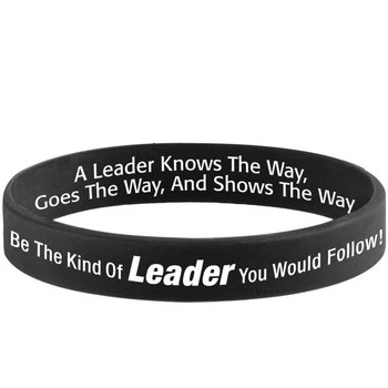 Be The Kind Of Leader You Would Follow! 2-Sided Silicone Bracelets - Pack of 10 from Positive Promotions