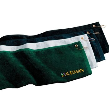Port Authority Grommeted Golf Towel - Personalization Available from Positive Promotions