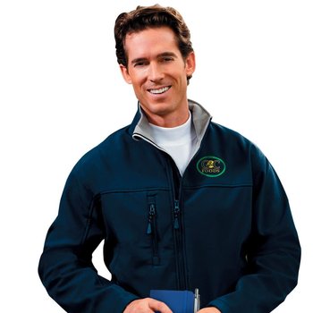 Wind And Water Resistant Men's Soft Shell Jacket - Embroidery Personalization Available from Positive Promotions
