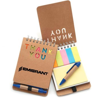 Eco-Jotter & Pen - Personalization Available from Positive Promotions