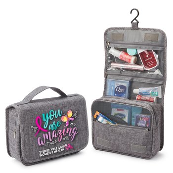 You Are Amazing Travel Carry-All Hanging Toiletry Bag - Personalization Available from Positive Promotions