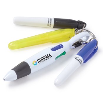 4-Piece Mini Pen Assortment Set - Personalization Available from Positive Promotions