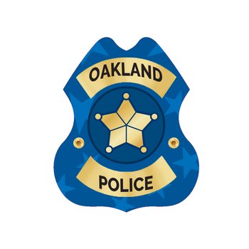 Kindness Police Officer Badge - One-Color Personalization Available from Positive Promotions